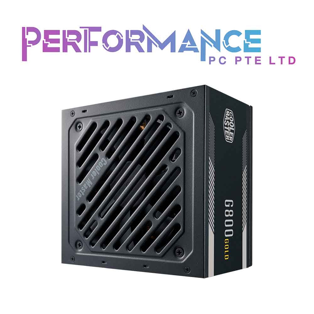 Cooler Master G800 Gold Power Supply, 800W 80+ Gold Efficiency, Intel ATX Version 2.52, Fixed Flat Black Cables Quiet HDB Fan (5 YEARS WARRANTY BY BAN LEONG TECHNOLOGIES PTE LTD)