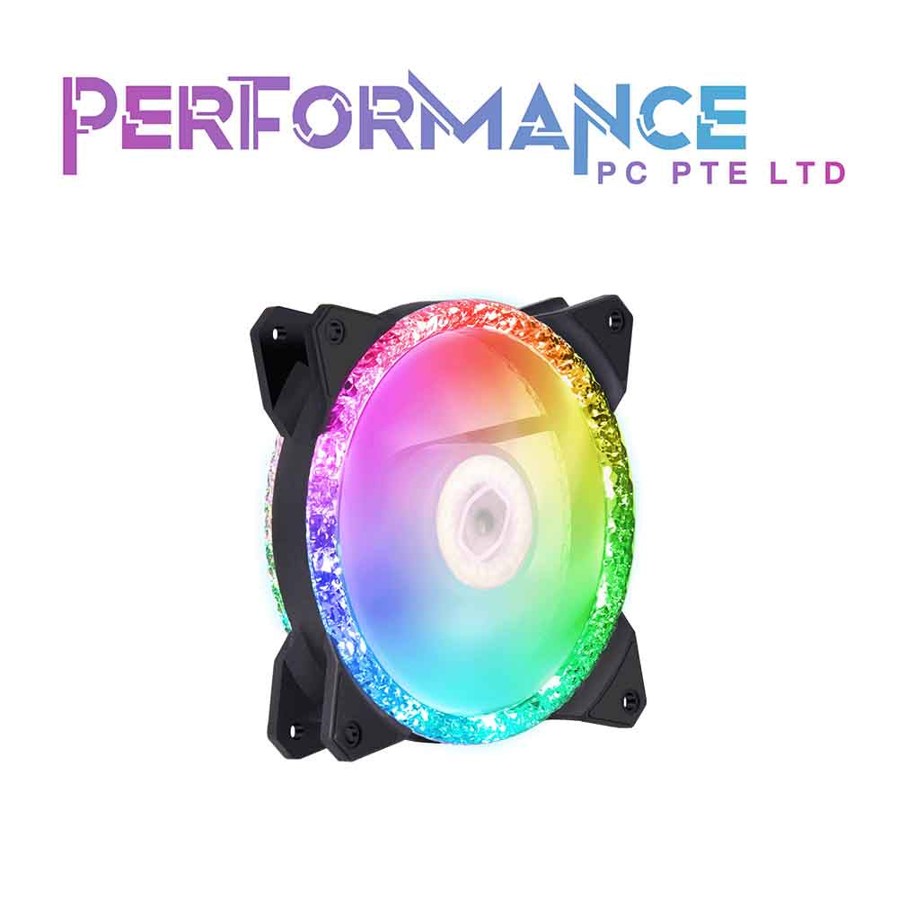 Cooler Master MF120 Prismatic ARGB Crystal Fan 120mm Fan Single/Three in One (2 YEARS WARRANTY BY BAN LEONG TECHNOLOGIES PTE LTD)