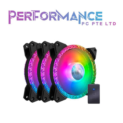 Cooler Master MF120 Prismatic ARGB Crystal Fan 120mm Fan Single/Three in One (2 YEARS WARRANTY BY BAN LEONG TECHNOLOGIES PTE LTD)