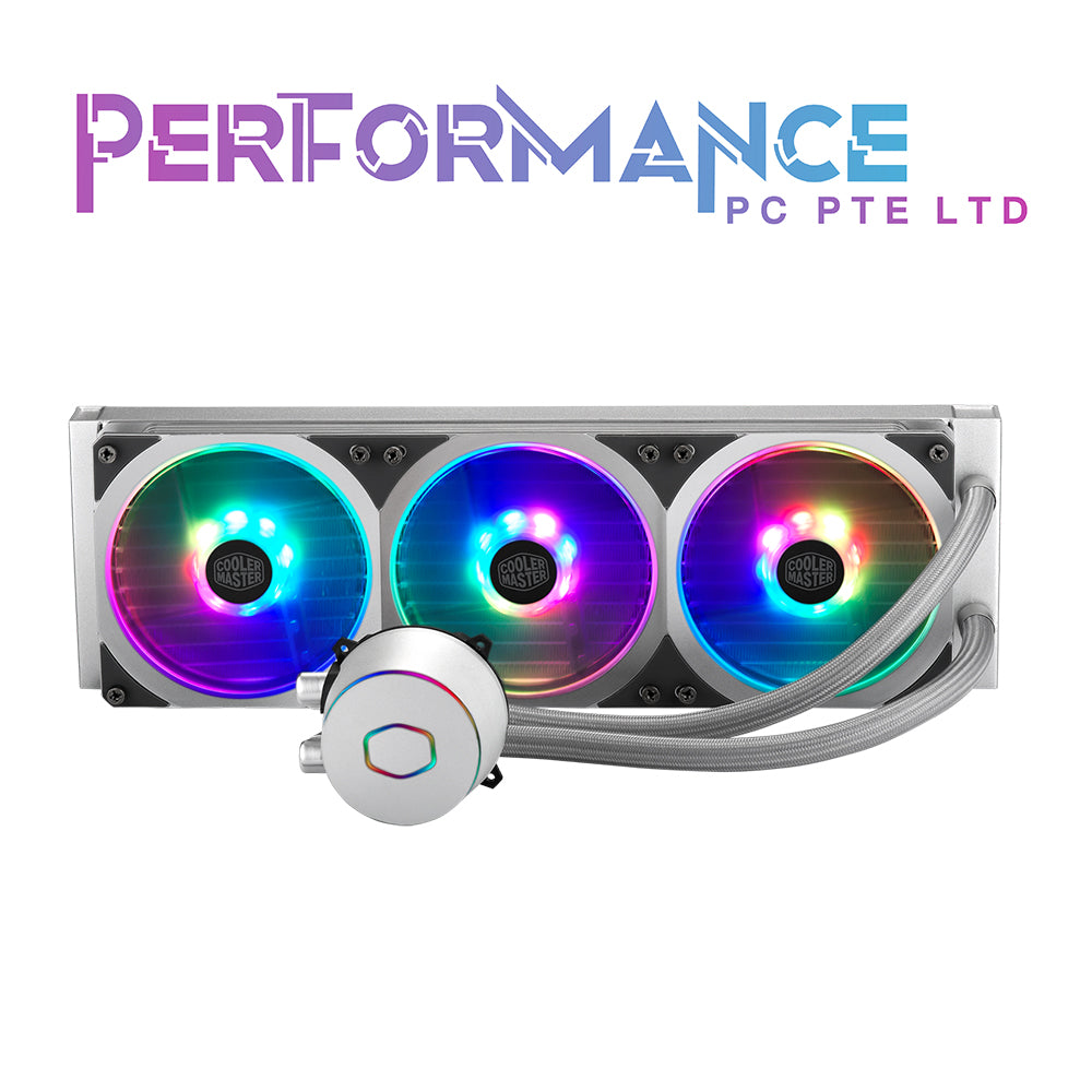 Cooler Master MasterLiquid ML360P Silver Edition ARGB Close-Loop AIO CPU Liquid Cooler, 360 Radiator, SF360R Fan, Addressable RGB Lighting, for AMD Ryzen, Threadripper/Intel LGA1151 (5 YEARS WARRANTY BY BAN LEONG TECHNOLOGIES PTE LTD)