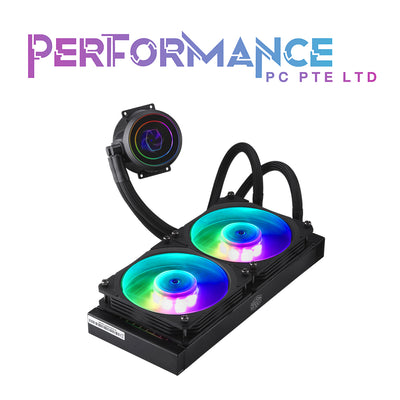 Cooler Master MasterLiquid ML240P Mirage ARGB Close-Loop AIO CPU Liquid Cooler, 240 Radiator, Transparent Pump, Addressable RGB Lighting, Dual MF120 Fans for AMD Ryzen, TR4 /Intel LGA1151 (2 YEARS WARRANTY BY BAN LEONG TECHNOLOGIES PTE LTD)