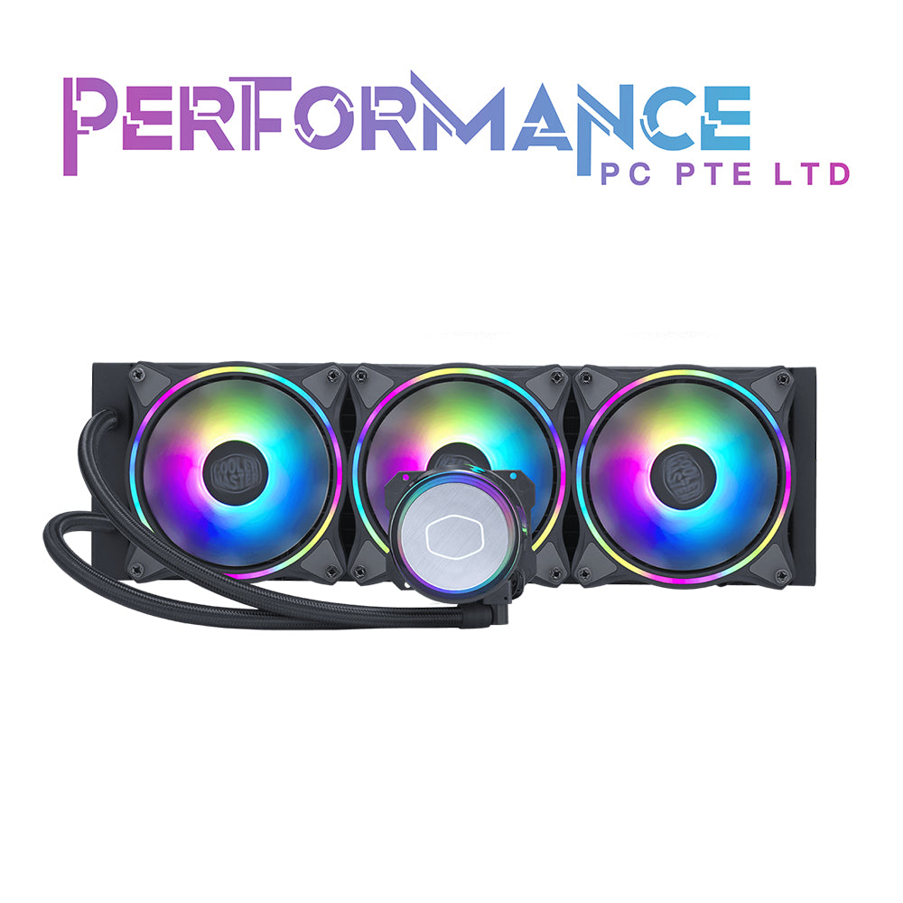 Cooler Master MasterLiquid ML240/ML360 Illusion Close-Loop AIO CPU Liquid Cooler, Translucent Dome, 3rd Gen Dual Chamber Pump, 240 Radiator, Double/Triple MF120 Halo PWM for AMD Ryzen/Intel (3 YEARS WARRANTY BY BAN LEONG TECHNOLOGIES PTE LTD)