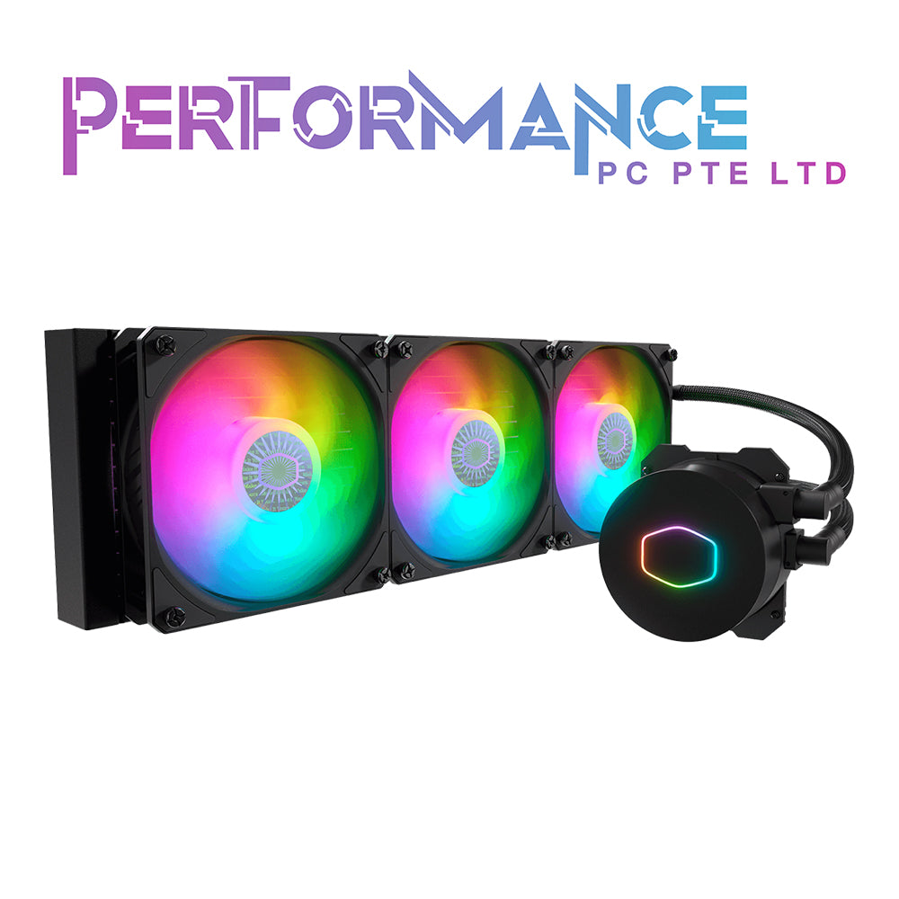 Cooler Master MasterLiquid ML360L ARGB V2 Black/White Edition, Close-Loop AIO CPU Liquid Cooler, 3rd Gen Dual Chamber Pump, Triple SickleFlow 120mm for latest AMD & Intel Processor (2 YEARS WARRANTY BY BAN LEONG TECHNOLOGIES PTE LTD)