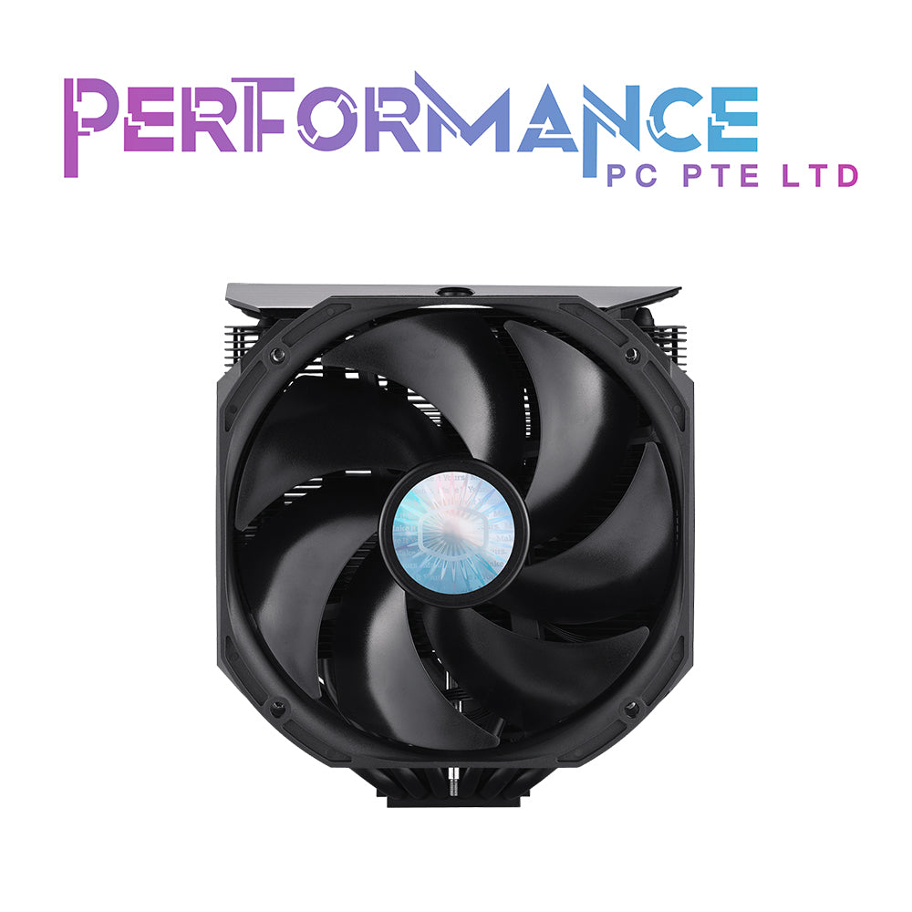 Cooler Master MasterAir MA624 Stealth CPU Air Cooler, Dual Tower Heatsink, Push-Pull SickleFlow 140 V2 Fans, 6 Heat Pipe Array, Easy Installation, Matte Black Finish - Universal Socket Compatibility (5 YEARS WARRANTY BY BAN LEONG TECHNOLOGIES PTE LTD)