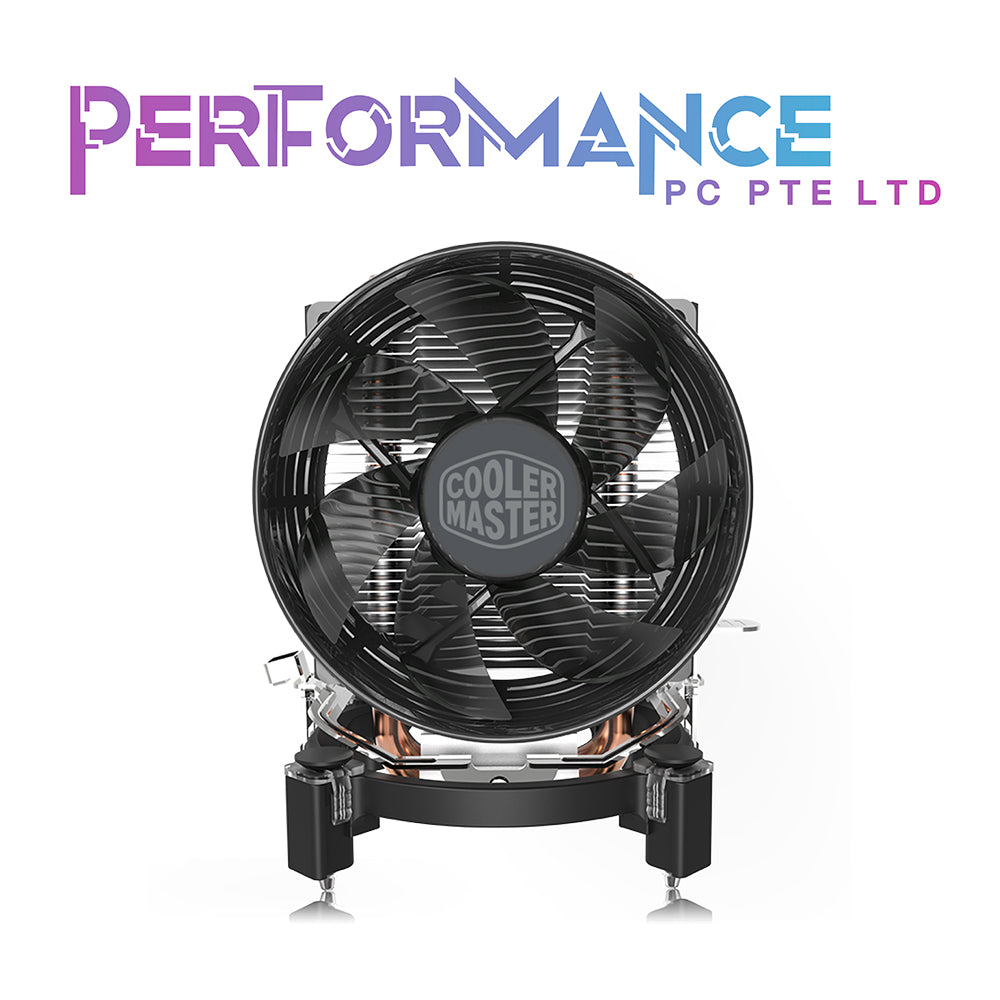 Cooler Master Hyper T20 Compact CPU Air Cooler, 95mm Fan, 2 Copper Direct Contact Heat Pipe for AMD Ryzen/Intel LGA1200/1151 (2 YEARS WARRANTY BY BAN LEONG TECHNOLOGIES PTE LTD)