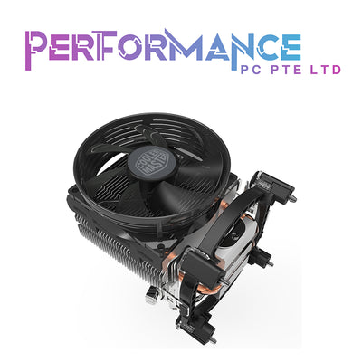 Cooler Master Hyper T20 Compact CPU Air Cooler, 95mm Fan, 2 Copper Direct Contact Heat Pipe for AMD Ryzen/Intel LGA1200/1151 (2 YEARS WARRANTY BY BAN LEONG TECHNOLOGIES PTE LTD)