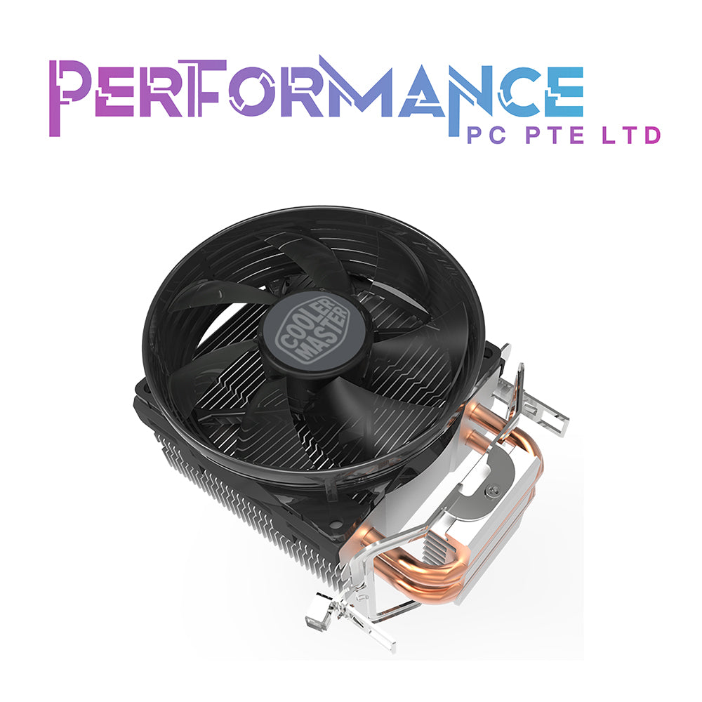 Cooler Master Hyper T20 Compact CPU Air Cooler, 95mm Fan, 2 Copper Direct Contact Heat Pipe for AMD Ryzen/Intel LGA1200/1151 (2 YEARS WARRANTY BY BAN LEONG TECHNOLOGIES PTE LTD)