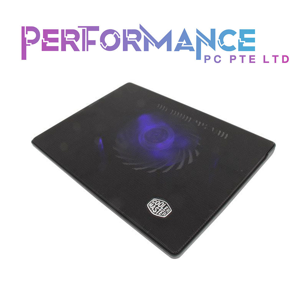 CoolerMaster Notepal I300 Cooler Black 16CM Blue LED (2 YEARS WARRANTY BY BAN LEONG TECHNOLOGIES PTE LTD)