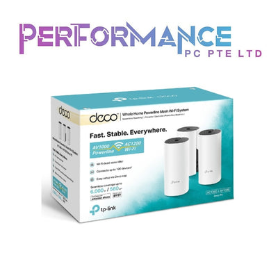 TP-Link Deco Powerline Hybrid Mesh WiFi System(Deco P9) –Up to 6,000 sq.ft Whole Home Coverage, WiFi Router/Extender Replacement,Signal Through Walls, Seamless Roaming, Parental Controls, 3-pack (3 YEARS WARRANTY BY BAN LEONG TECHNOLOGIES PTE LTD)