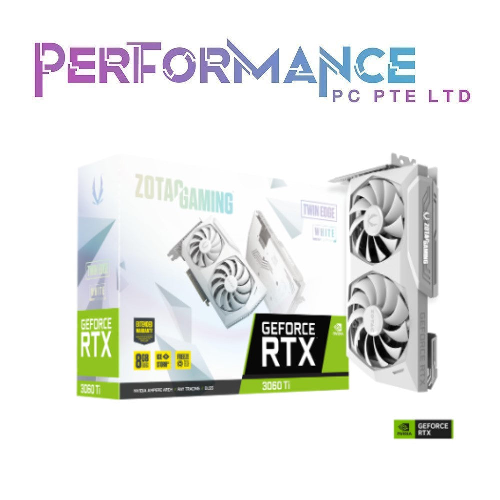 ZOTAC GAMING GeForce RTX RTX 3060Ti RTX3060TI RTX3060 TI RTX 3060TI RTX 3060 TI GDDR6X Twin Edge White Edition (3+2 YEARS WARRANTY BY TECH DYNAMIC PTE LTD)