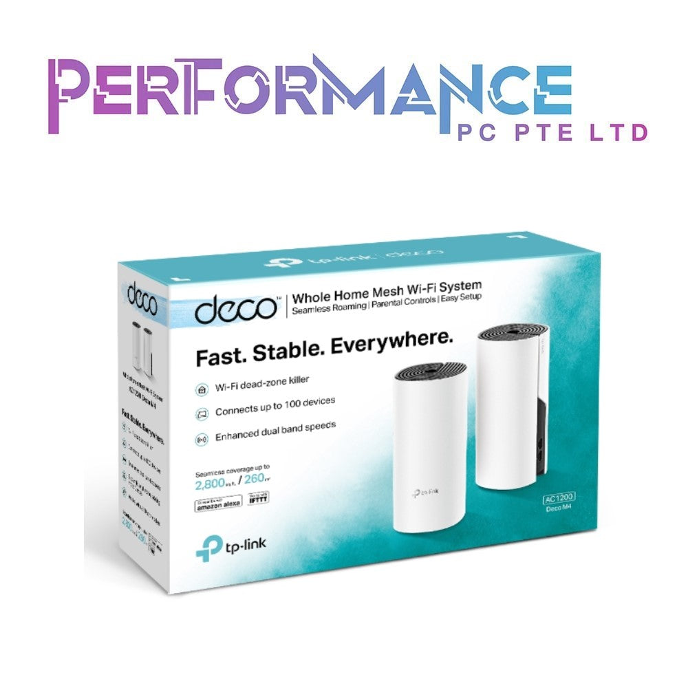 TP Link Deco HC4 AC1200 Dual Band Whole Home Mesh WiFi System 2 Pack TPLink (3 YEARS WARRANTY BY BAN LEONG TECHNOLOGIES PTE LTD)