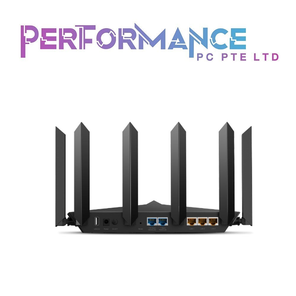 TP-Link AX6600 WiFi 6 Router (Archer AX90) - Tri Band 8-Stream Gigabit Router, MU-MIMO, Dual WAN Ports(2.5G+1G), OFDMA, 1.5GHz Quad-Core CPU (3 YEARS WARRANTY BY BAN LEONG TECHNOLOGIES PTE LTD)