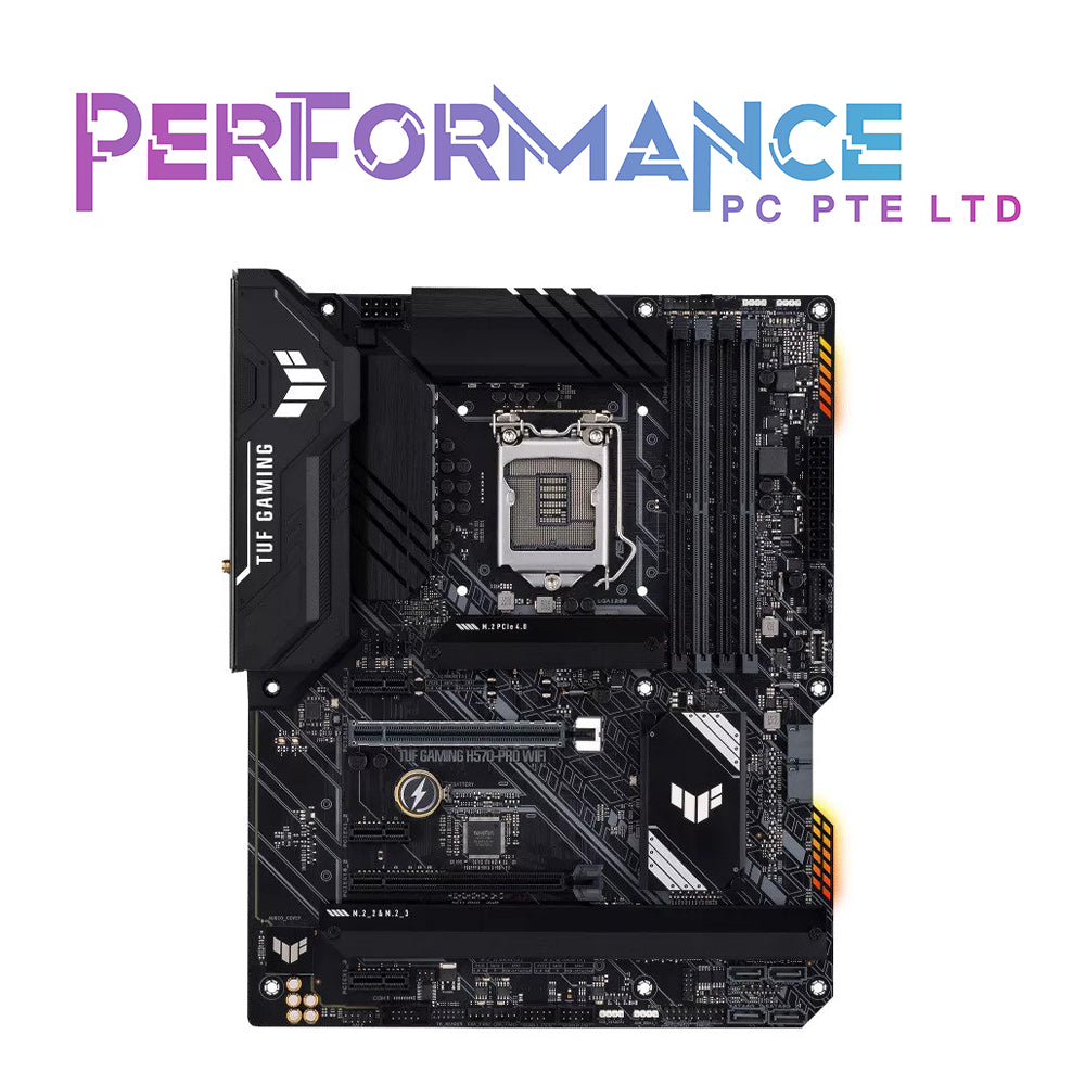 ASUS TUF GAMING H570-PRO WIFI Intel H570 (LGA 1200) ATX gaming motherboard with PCIe 4.0, three M.2 slots, 8+1 DrMOS power stages, Intel WiFi 6, Realtek 2.5 Gb Ethernet, HDMI 2.0, DisplayPort (3 YEARS WARRANTY BY AVERTEK ENTERPRISES PTE LTD)