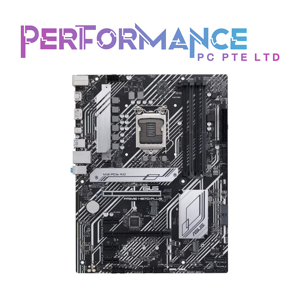 ASUS PRIME H570-PLUS Intel H570 (LGA 1200) ATX motherboard with dual M.2, 8 power stages, Intel 1 Gb Ethernet, DisplayPort, HDMI, USB 3.2 Gen 2 Type-C (3 YEARS WARRANTY BY AVERTEK ENTERPRISES PTE LTD)