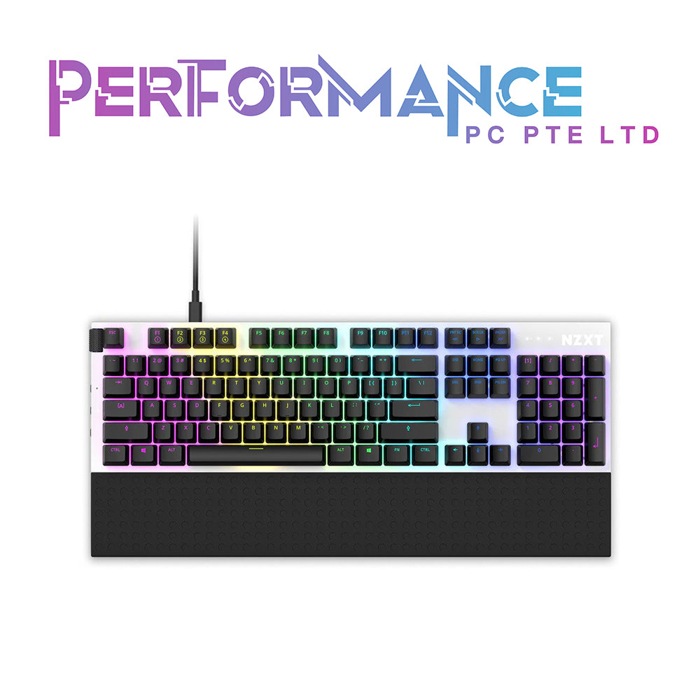 NZXT FUNCTION FL MKB BLACK/WHITE KEYBOARD (2 YEARS WARRANTY BY TECH DYNAMIC PTE LTD)