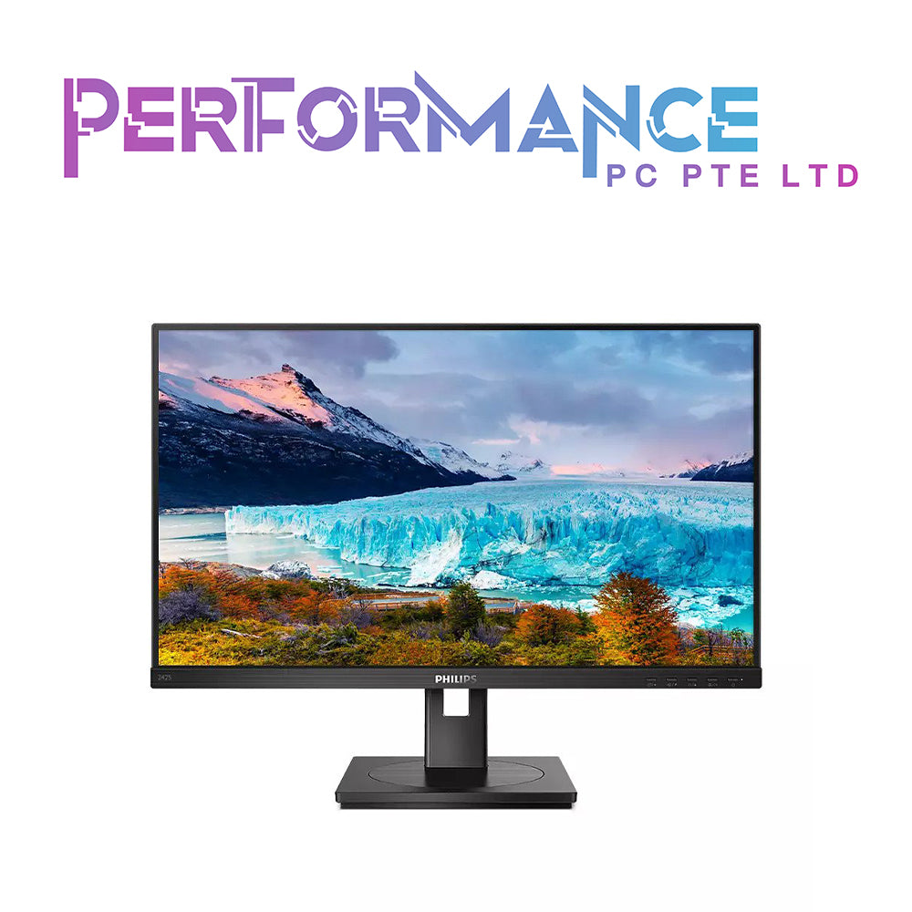 PHILIPS Monitor 23.8/24 Inch 242S1AE IPS Full HD Monitor, Low blue mode, SPEAKER, Height Adjustable, VGA , DVI D, HDMI, DisplayPort (3 YEARS WARRANTY BY CORBELL TECHNOLOGY PTE LTD)