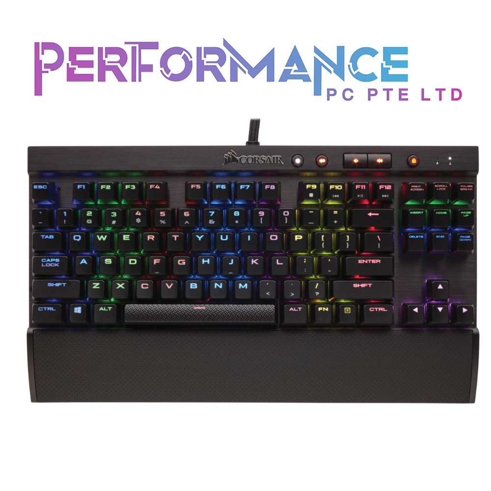 CORSAIR K65 LUX/RAPIDFIRE RGB Compact Mechanical Gaming Keyboard - Cherry MX Red/Speed (2 YEARS WARRANTY BY CONVERGENT SYSTEMS PTE LTD)