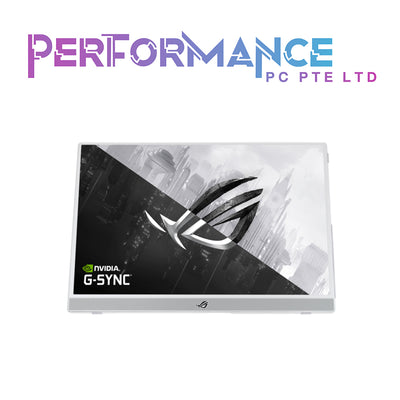 ASUS ROG Strix XG16AHPE-W Portable 144Hz Gaming Monitor — 15.6-inch FHD (1920 x 1080), 144 Hz, IPS panel, non-glare, built-in 7800 mAh battery, fold-out kickstand, USB Type-C, micro HDMI (3 YEARS WARRANTY BY AVERTEK ENTERPRISES PTE LTD)