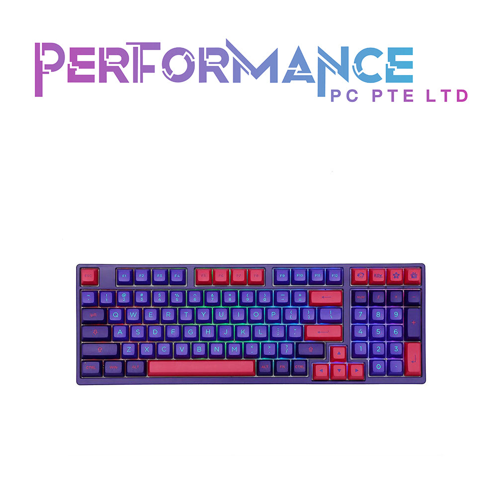 AKKO Keyboard Wireless RGB Hotswap 3 mode - 3098B Neon CS Jelly White Switch (1 YEAR WARRANTY BY TECH DYNAMIC PTE LTD)