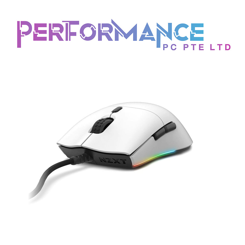 NZXT LIFT Wired Mouse - White/Black (2 YEARS WARRANTY BY TECH DYNAMIC PTE LTD)