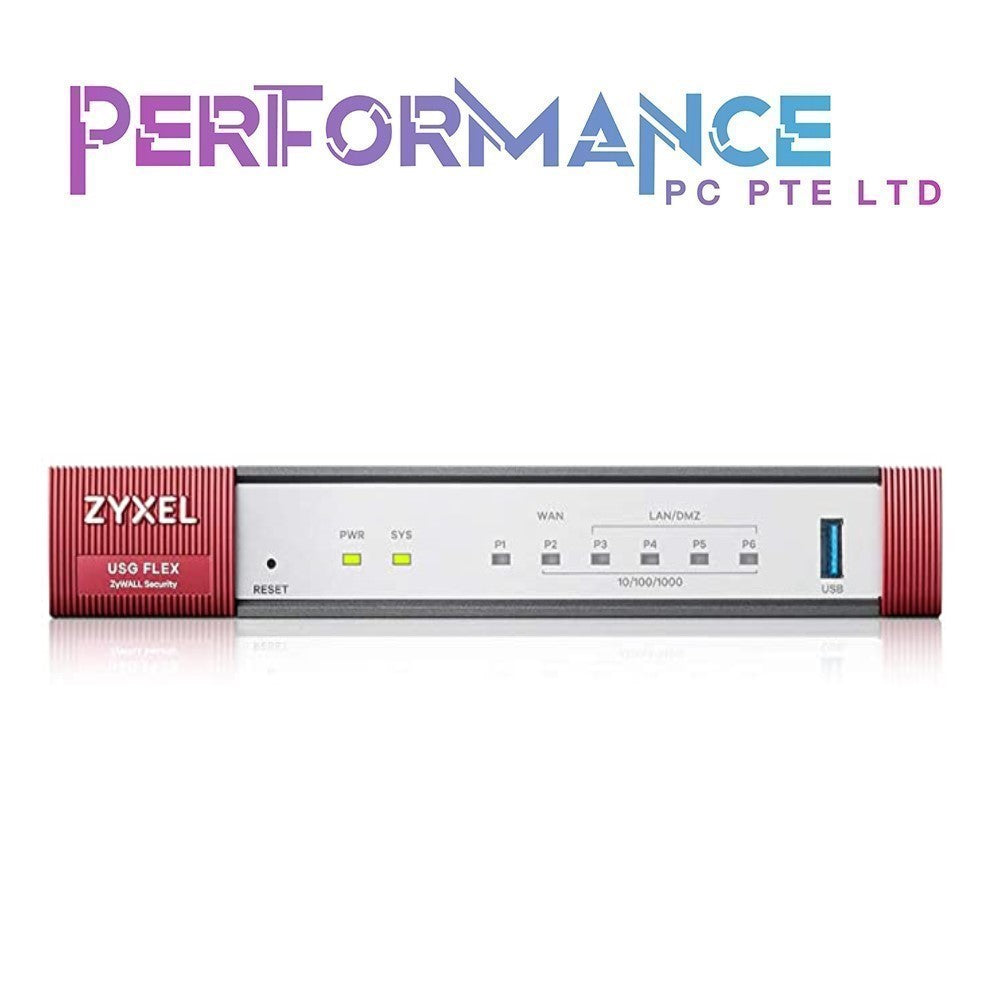 ZYXEL USG (Flex 100) Firewall 10/100/1000 1*WAN, 1*SFP, 4*LAN/DMZ ports (5 YEARS LOCAL WARRANTY)