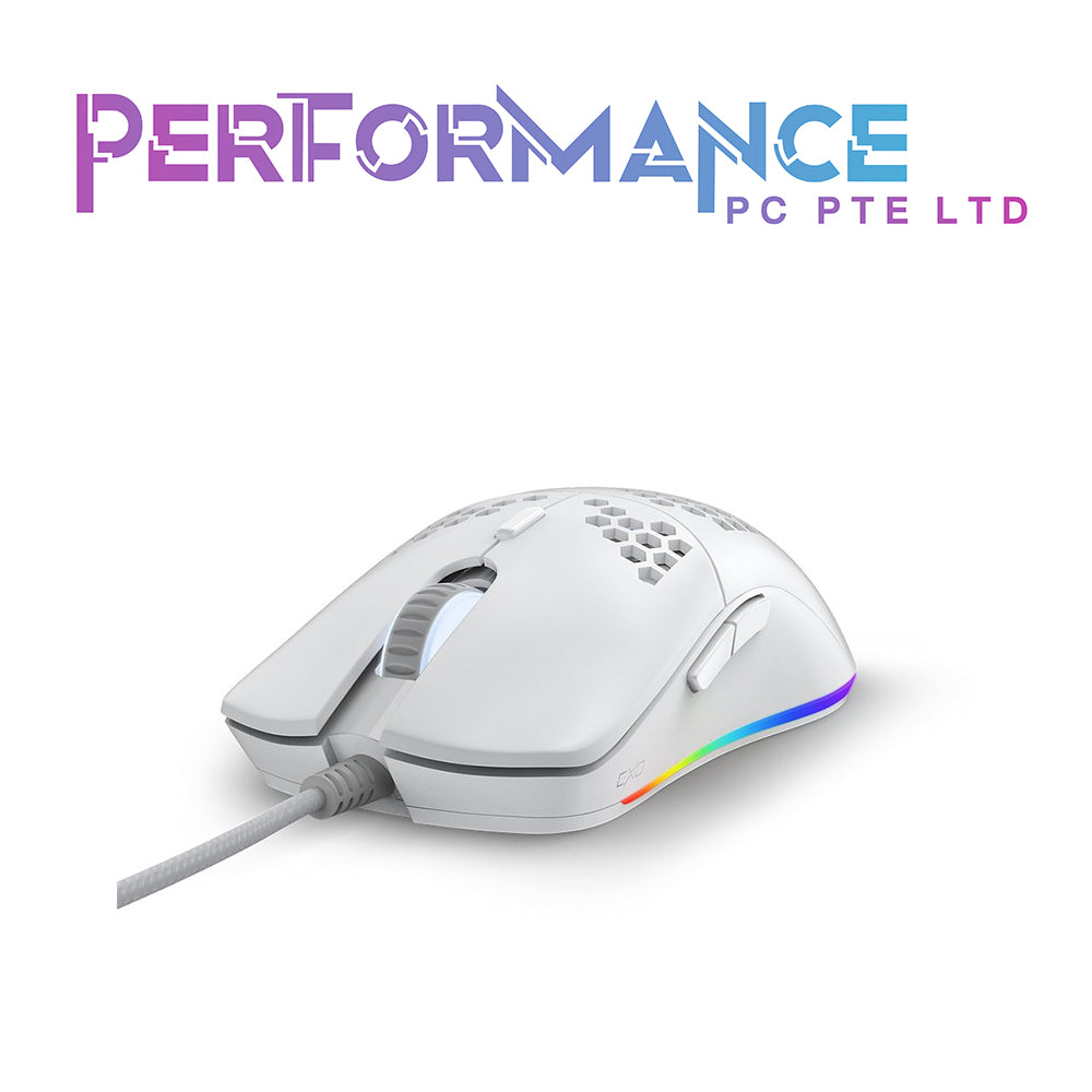 Tecware Mouse EXO Lite+ , 12K DPI RGB Gaming Mouse Black/White (1 YEAR WARRANTY BY TECH DYNAMIC PTE LTD)