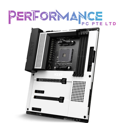 NZXT N7 B550 AMD White/Black AMD Motherboard with Wi-Fi and NZXT CAM Features (3 YEARS WARRANTY BY TECH DYNAMIC PTE LTD)
