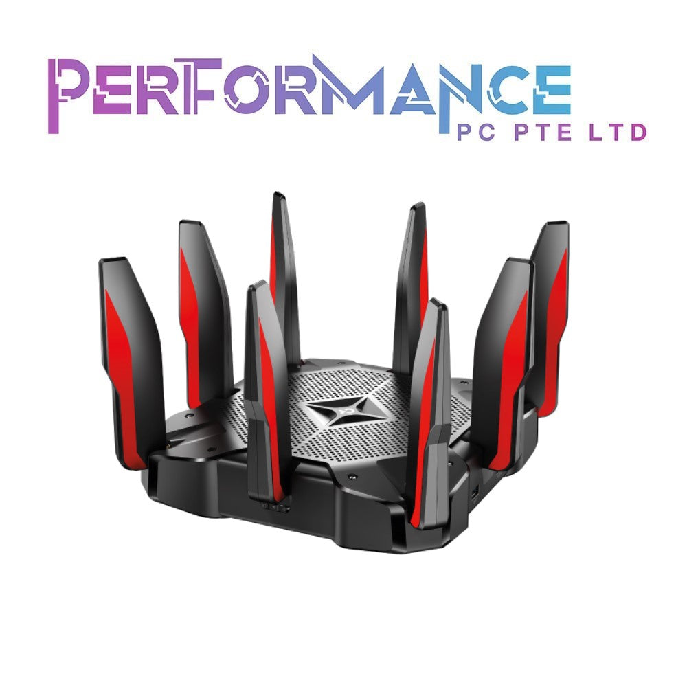 TP-Link AC5400 Tri Band WiFi Gaming Router(Archer C5400X) – MU-MIMO Wireless Router, 1.8GHz Quad-Core 64-bit CPU, Game First Priority, Link Aggregation, 16GB Storage, Airtime Fairness (3 YEARS WARRANTY BY BAN LEONG TECHNOLOGIES PTE LTD)