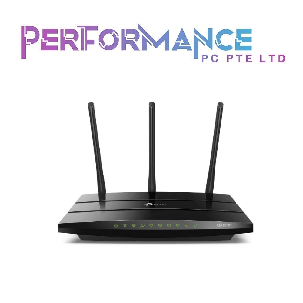 TP-Link AC1900 Smart WiFi Router (Archer A9) - High Speed MU-MIMO Wireless Router, Dual Band, Gigabit, VPN Server, Beamforming, Smart Connect, Works with Alexa, Black (3 YEARS WARRANTY BY BAN LEONG TECHNOLOGIES PTE LTD)