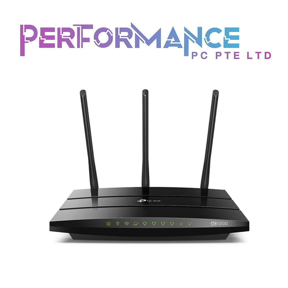 TP-Link C1200 AC1200 Gigabit Smart WiFi Router - 5GHz Gigabit Dual Band Wireless Internet Router, Supports Guest WiFi, Black (3 YEARS WARRANTY BY BAN LEONG TECHNOLOGIES PTE LTD)