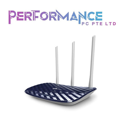 TP-Link Archer C20 AC750 Dual Band Wireless Cable Router, 4 10/100 LAN + 10/100 WAN Ports, Support Guest Network and Parental Control, 750Mbps Speed Wi-Fi, 3 Antennas (3 YEARS WARRANTY BY BAN LEONG TECHNOLOGIES PTE LTD)