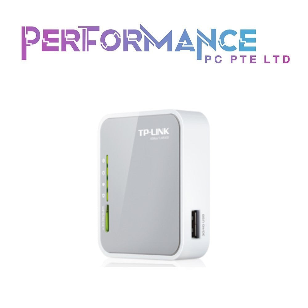 TP-Link 300Mbps Wireless 3G/4G Portable Router with Access Point/WISP/Router Modes (TL-MR3020), Travel-sized Design, with Mini USB Port, Internal Antenna (3 YEARS WARRANTY BY BAN LEONG TECHNOLOGIES PTE LTD)