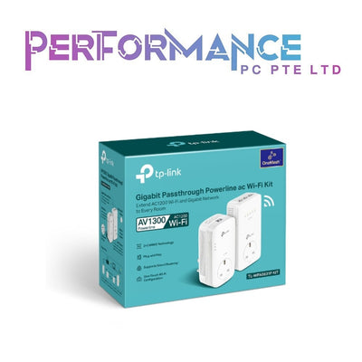 TP-Link AV1300 Powerline WiFi Extender(TL-WPA8631P KIT)- Powerline Ethernet Adapter with AC1200 Dual Band WiFi, Gigabit Port, Ideal for Gaming/4K TV (3 YEARS WARRANTY BY BAN LEONG TECHNOLOGIES PTE LTD)