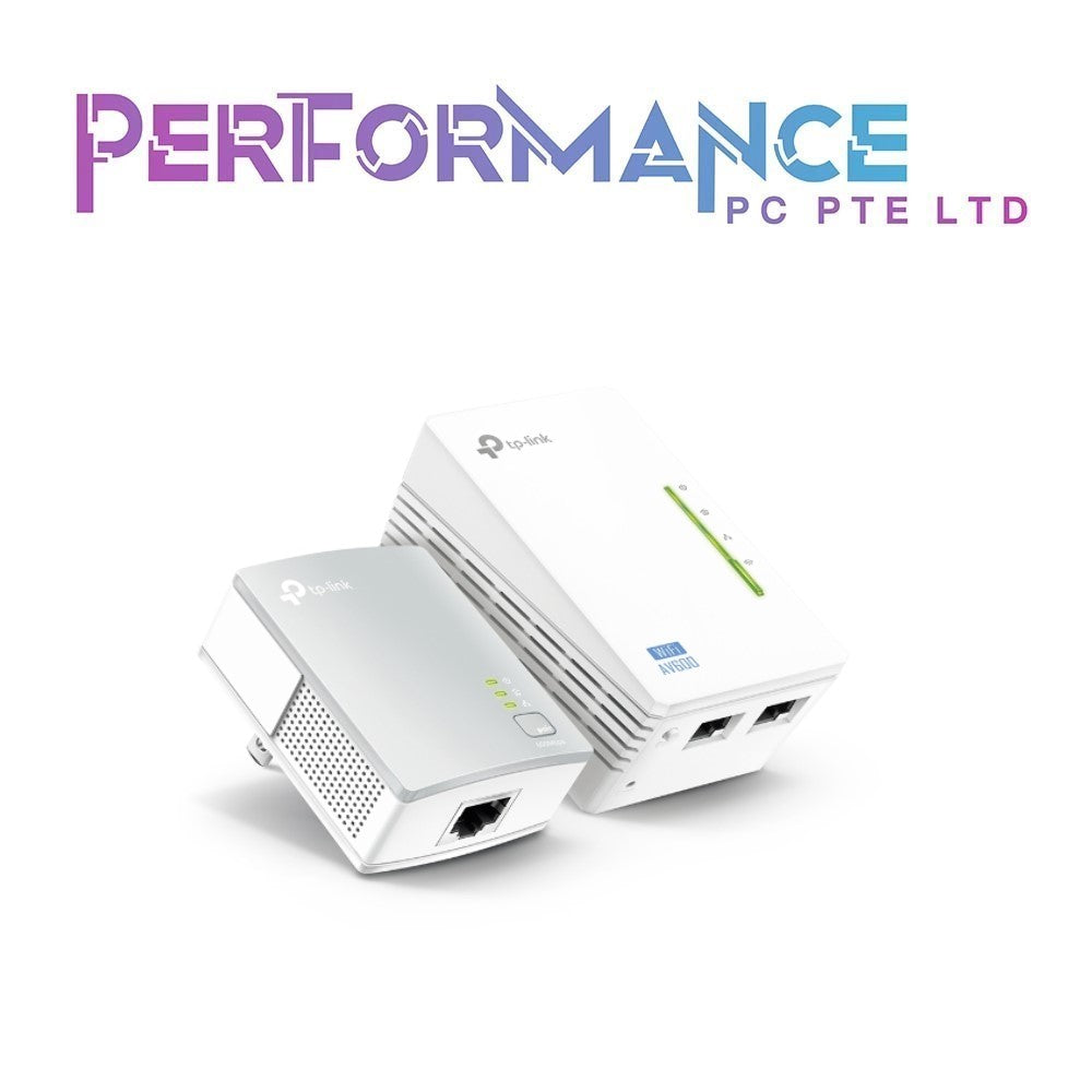 TP-Link TL-WPA4220/TL-WPA4220KIT 300Mbps AV500 WiFi Powerline Extender Start Kit (3 YEARS WARRANTY BY BAN LEONG TECHNOLOGIES PTE LTD)