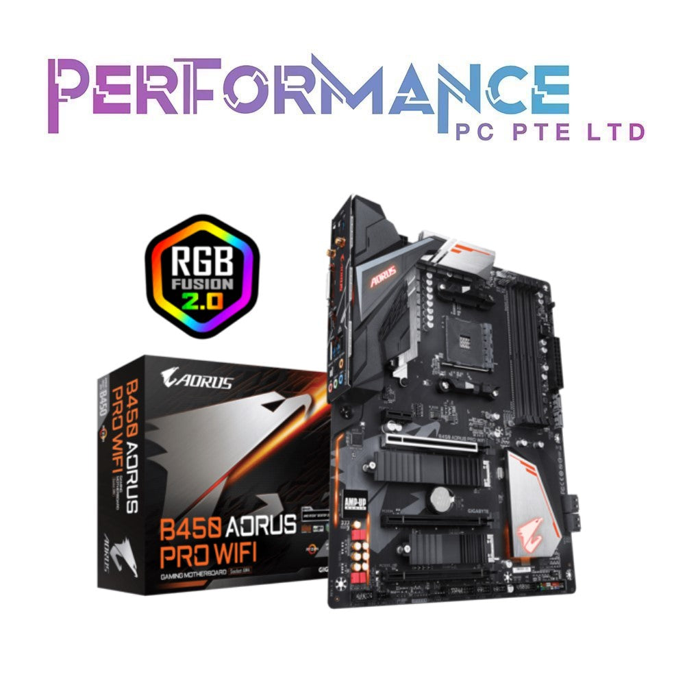 GIGABYTE B450 AORUS PRO WIFI (3 YEARS WARRANTY BY CDL TRADING PTE LTD)