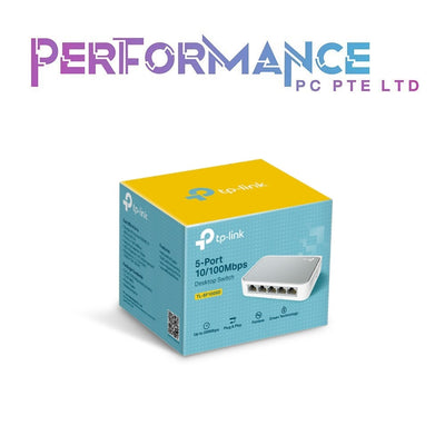 TP-Link TL-SF1005D 5 Port 10/100 Mbps Fast Ethernet Switch | Desktop Ethernet Splitter | Ethernet Hub | Plug & Play | Fanless Quiet | Desktop Design | Green Technology | Unmanaged, White (3 YEARS WARRANTY BY BAN LEONG TECHNOLOGIES PTE LTD)