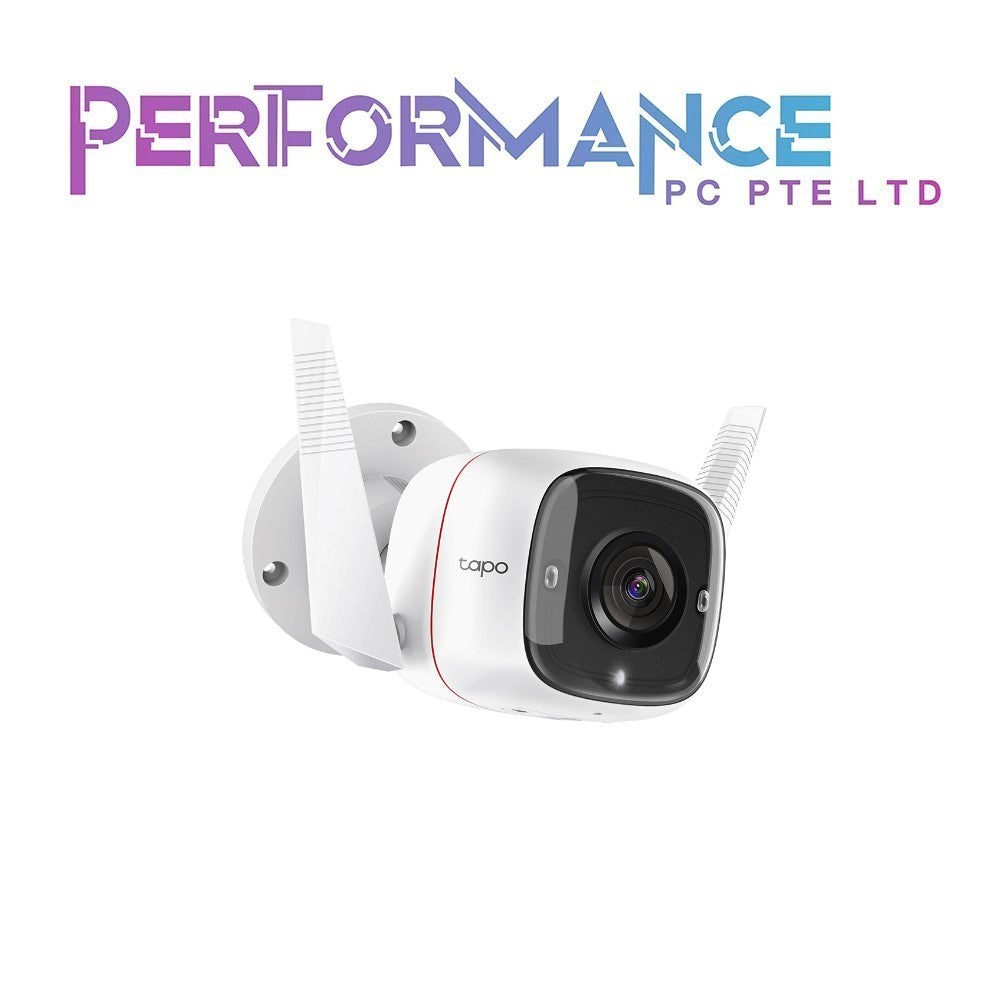 Tp-Link Tapo C310 New Outdoor Security Wi-Fi Camera 3MP High Definition, Built-in Siren with Night Vision, 2-Way Audio, SD Storage (White) (3 YEARS WARRANTY BY BAN LEONG TECHNOLOGIES PTE LTD)