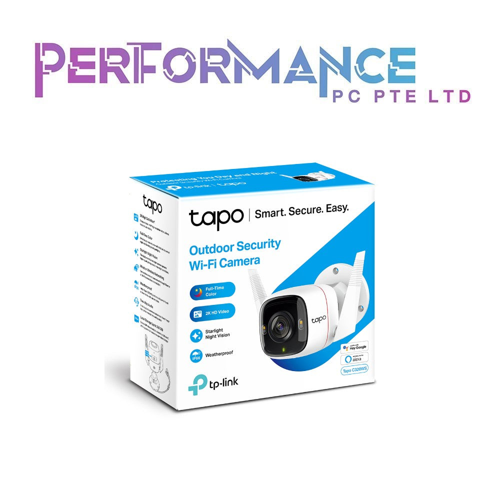 TP-Link Tapo C320WS 4MP Outdoor Security WiFi Camera (2Way Audio/Night View/Motion Detection) (3 YEARS WARRANTY BY BAN LEONG TECHNOLOGIES PTE LTD)