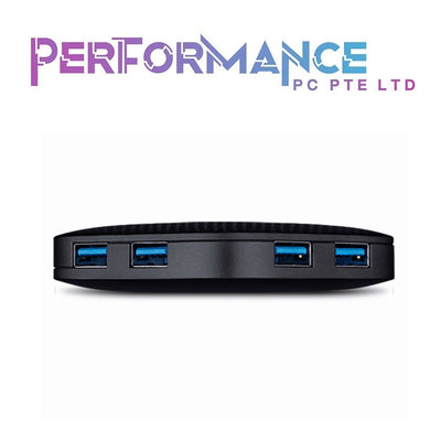 TP-Link UH400 USB 3.0 4-Port Portable Data Hub for Mac, iMac, MacBook Pro Air, Ultrabooks, Tablet, Laptop and Any PC, Windows, Mac OS X and Linux Systems- Black (1 YEAR WARRANTY BY BAN LEONG TECHNOLOGIES PTE LTD)