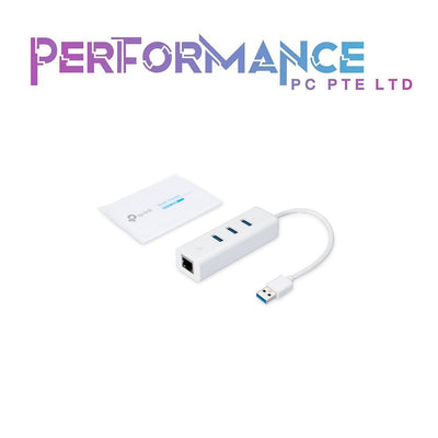 TP-Link UE330 USB 3.0 3-Port Hub & Gigabit Ethernet Adapter (1 YEAR WARRANTY BY BAN LEONG TECHNOLOGIES PTE LTD)