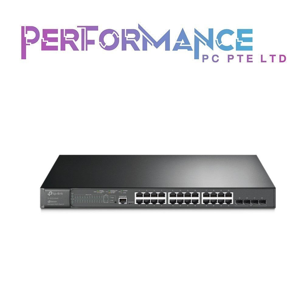 TP-Link TL-SG3428MP , 24 Port Gigabit L2+ Managed PoE Switch , 24 PoE+ Port 384W, 4 x SFP Slots , PoE Auto Recovery , Omada SDN Integrated, IPv6 , Static Routing (3 YEARS WARRANTY BY BAN LEONG TECHNOLOGIES PTE LTD)