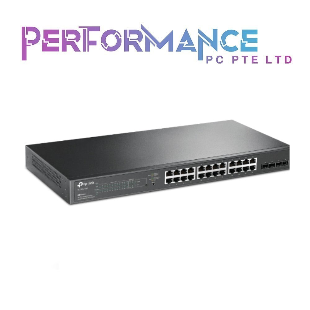 TP-Link TL-SG2428P | Jetstream 24 Port Gigabit Smart Managed PoE Switch | 24 PoE+ Ports 250W, 4 SFP Slots | Omada SDN Integrated | PoE Recovery | IPv6 | Static Routing (3 YEARS WARRANTY BY BAN LEONG TECHNOLOGIES PTE LTD)