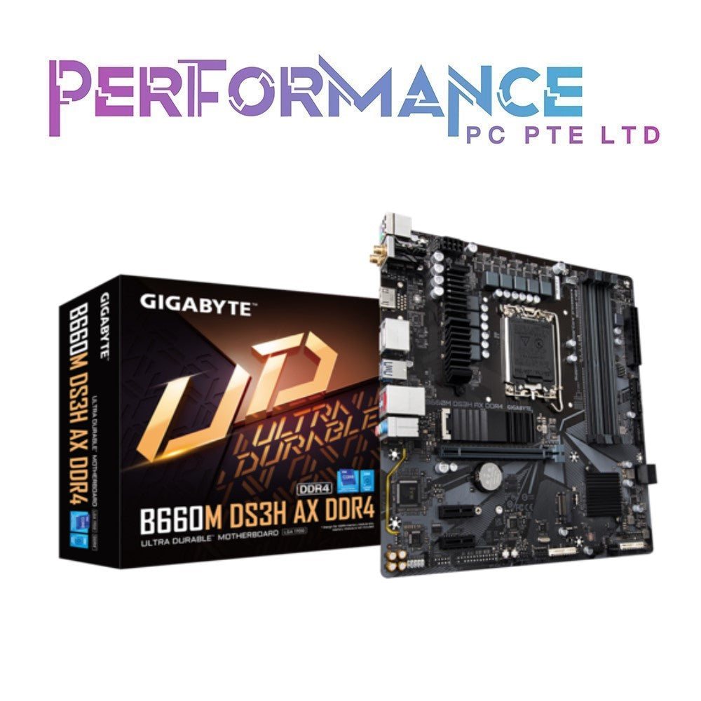 GIGABYTE B660M DS3H AX DDR4 (3 YEARS WARRANTY BY CDL TRADING PTE LTD)