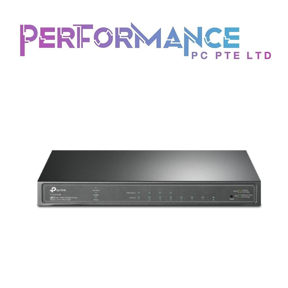 TP-Link TL-SG2008P | Jetstream 8 Port Gigabit Smart Managed PoE Switch | 4 PoE+ Port 62W | Omada SDN Integrated | PoE Recovery | IPv6 | Static Routing | L2/L3/L4 QoS (3 YEARS WARRANTY BY BAN LEONG TECHNOLOGIES PTE LTD)