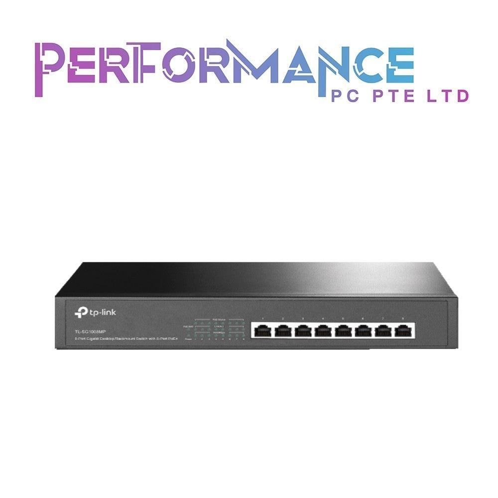 TP-Link TL-SG1008MP V2 | 8 Port Gigabit PoE Switch | 8 PoE+ Ports 153W | Rackmount | Plug & Play | Sturdy Metal | Shielded Ports (3 YEARS WARRANTY BY BAN LEONG TECHNOLOGIES PTE LTD)