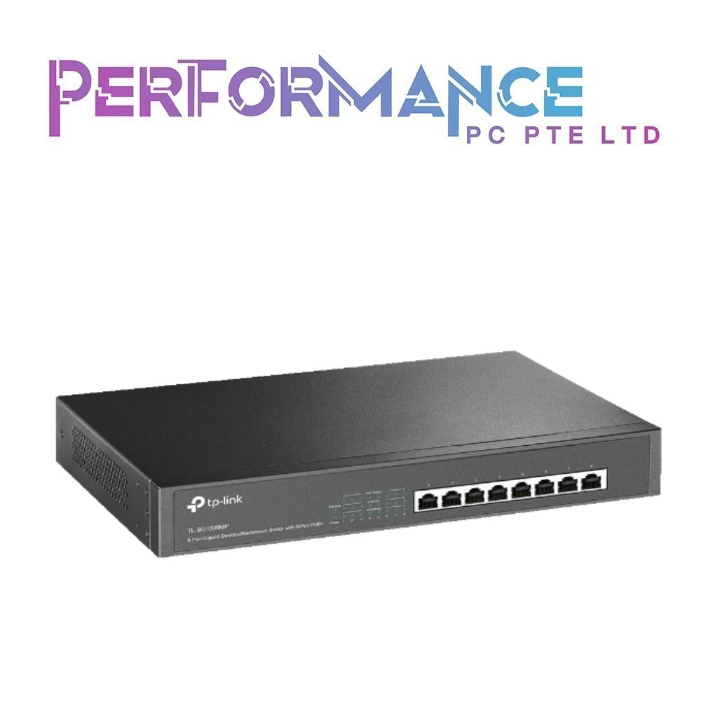 TP-Link TL-SG1008MP V2 | 8 Port Gigabit PoE Switch | 8 PoE+ Ports 153W | Rackmount | Plug & Play | Sturdy Metal | Shielded Ports (3 YEARS WARRANTY BY BAN LEONG TECHNOLOGIES PTE LTD)