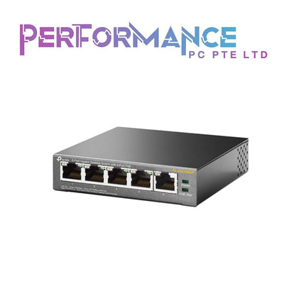 TP-Link TL-SG1005P V2 or later | 5 Port Gigabit PoE Switch | 4 PoE+ Ports 65W | Desktop | Plug & Play | Sturdy Metal w/ Shielded Ports | Fanless | QoS & IGMP Snooping (3 YEARS WARRANTY BY BAN LEONG TECHNOLOGIES PTE LTD)