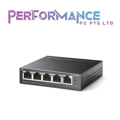 TP-Link TL-SF1005P V2 | 5 Port Fast Ethernet PoE Switch | 4 PoE+ Ports 67W | Desktop | Plug & Play | Sturdy Metal w/ Shielded Ports | Fanless | Extend & Priority Mode (3 YEARS WARRANTY BY BAN LEONG TECHNOLOGIES PTE LTD)