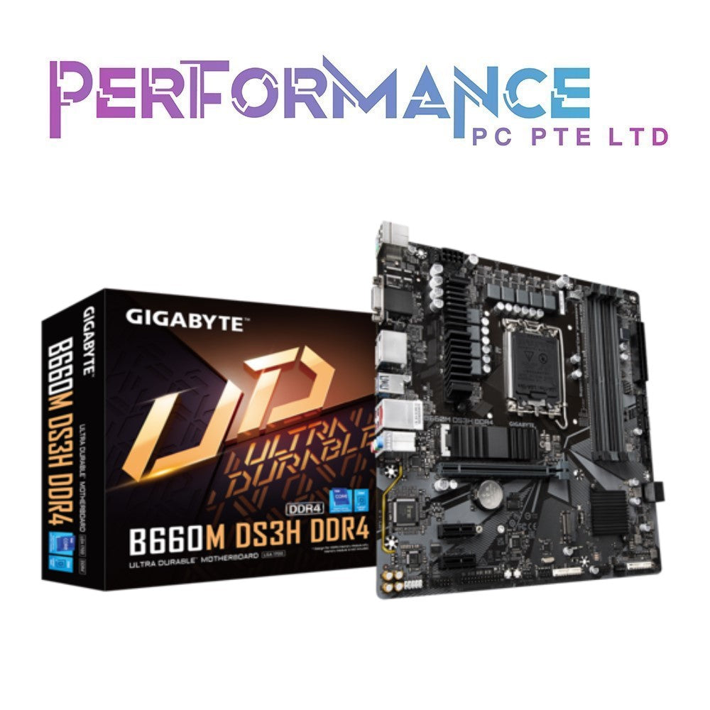 GIGABYTE B660M DS3H DDR4 (3 YEARS WARRANTY BY CDL TRADING PTE LTD)