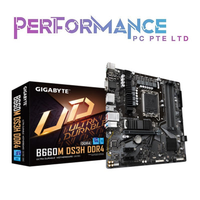 GIGABYTE B660M DS3H DDR4 (3 YEARS WARRANTY BY CDL TRADING PTE LTD)